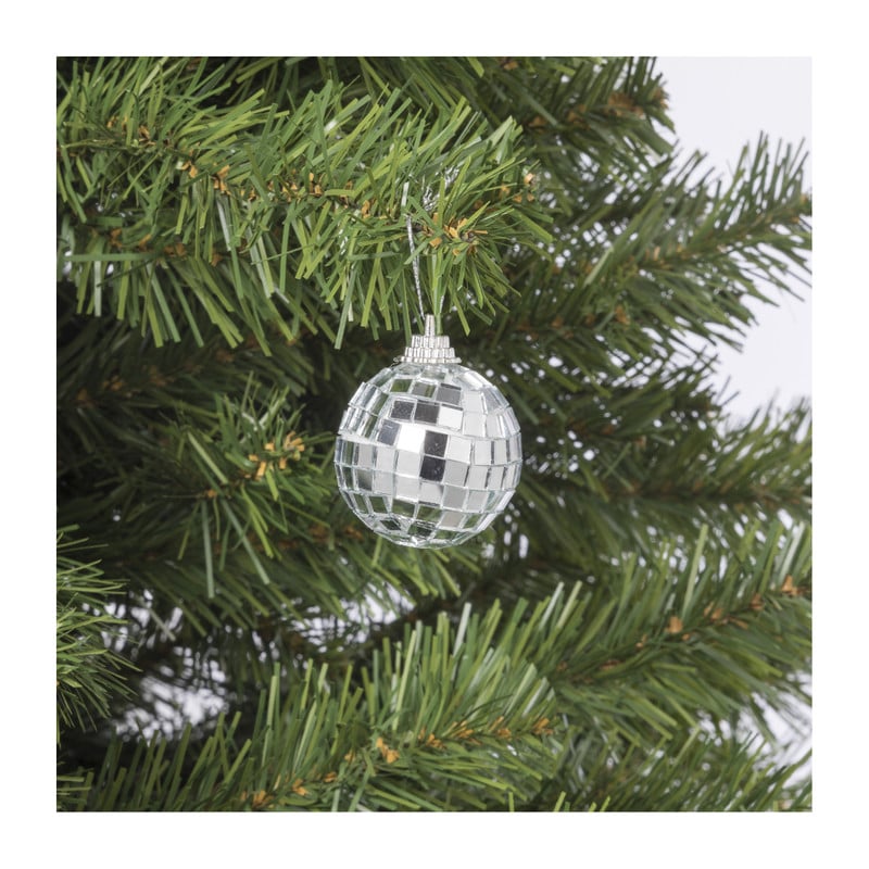 Discobal zilver - set van 6 - ø4 cm