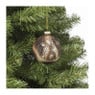 Kerstbal mopshond - glas - ø8 cm