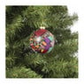 Kerstbal giraf - glas - ø8 cm