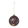 Kerstbal zebra - glas - ø8 cm