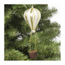 Kersthanger luchtballon - glas - diverse varianten - ø7x20 cm