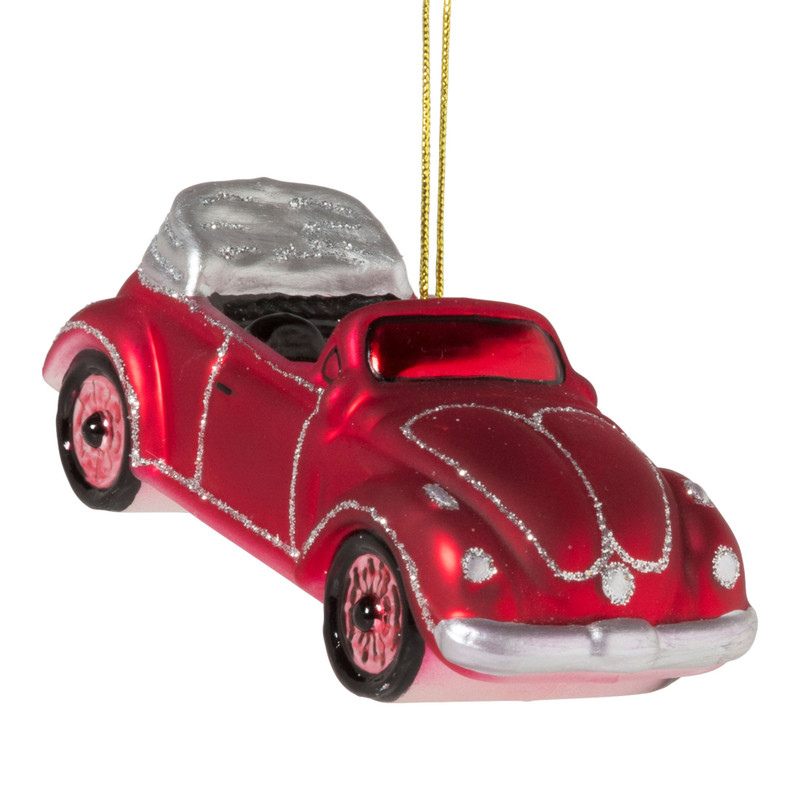 Kersthanger cabrio - glas - 4.3x11.9x4.7 cm