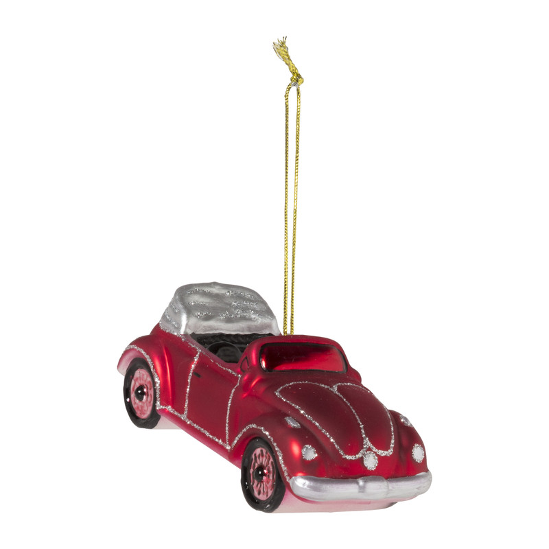 Kersthanger cabrio - glas - 4.3x11.9x4.7 cm