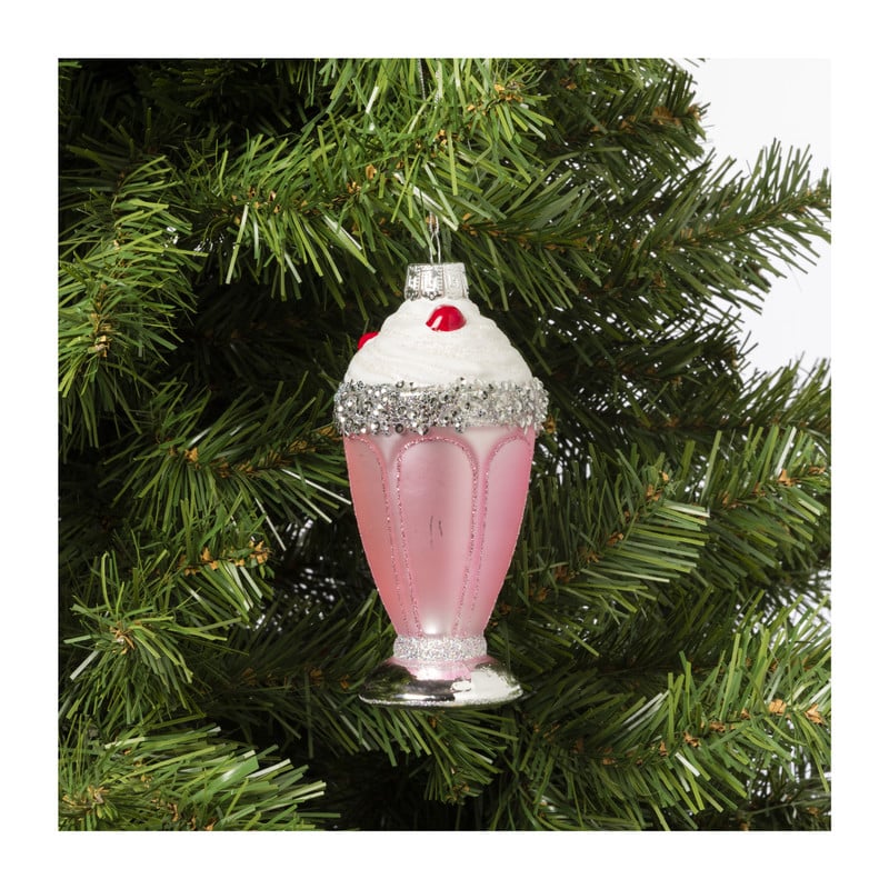 Kersthanger sorbet - glas - 13.1x6.1x6 cm