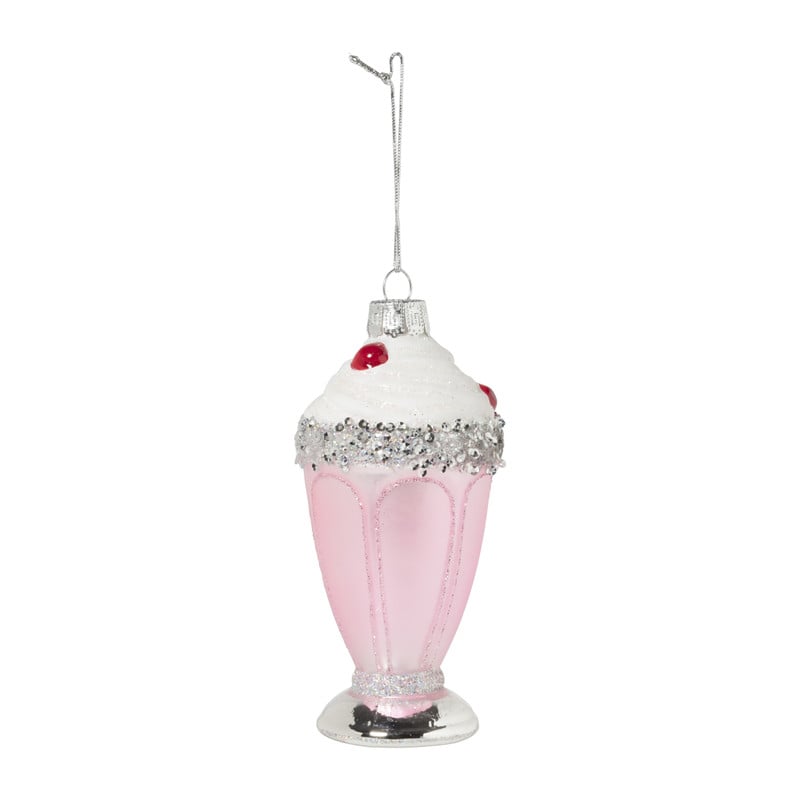 Kersthanger sorbet - glas - 13.1x6.1x6 cm
