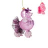 Kersthanger poedel - diverse kleuren - 12.5x9.3x6.5 cm