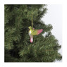 Kersthanger vogel - glas - 7x9.7x6.5 cm