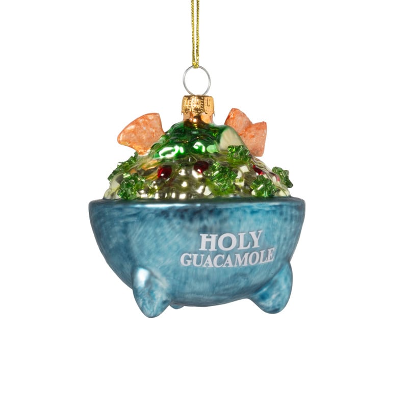 Kersthanger holy guacemole - glas - 10x10.1x9.2