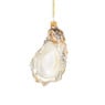 Kersthanger oester - glas - 13.2x7.4x4.2 cm