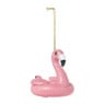Kersthanger flamingo - glas - ø9.3x8.6 cm
