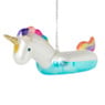 Kersthanger unicorn zwemband - glas - 6.8x16.1x5.9 cm