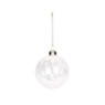 Kerstbal glas - diverse varianten - ø8 cm