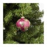 Kersthanger glitter hart - diverse varianten - ø8 cm