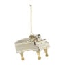 Kersthanger vleugel piano goud - glas - 10x8.5x7 cm