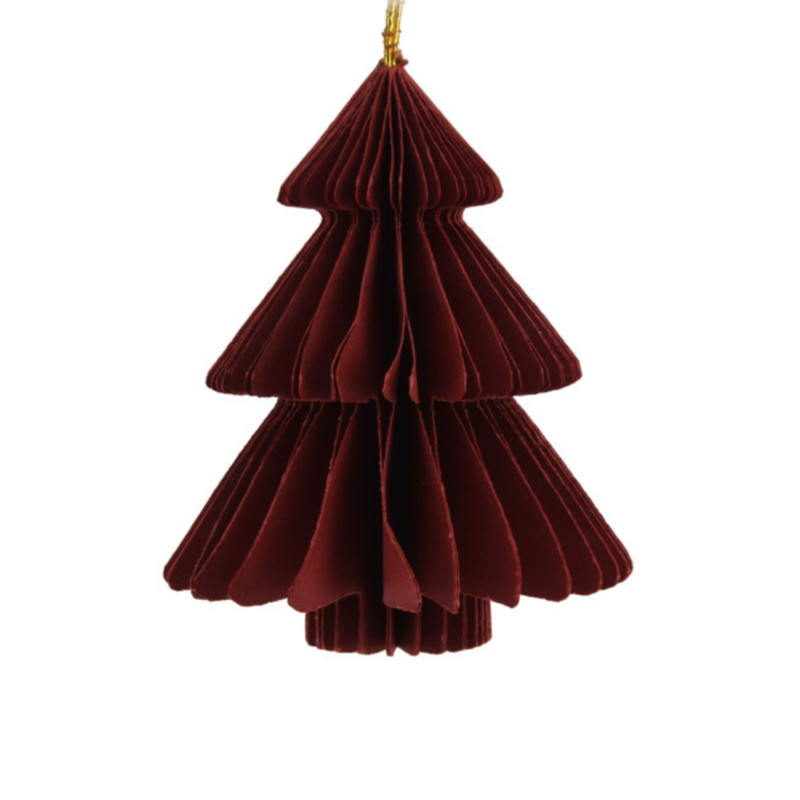 Kersthanger boom - papier - ø8 cm