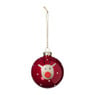 Kerstbal rendier - rood