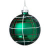 Kerstbal geruit - groen