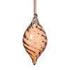 Kersthanger olive - bruin - ø6.5x13 cm