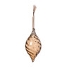 Kersthanger olive - bruin - ø6.5x13 cm