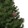 Kerstbal veren - bruin