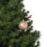 Kerstbal satijn - lichtbruin