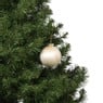 Kerstbal satijn - champagnekleurig