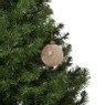 Kerstbal frozen - lichtbruin