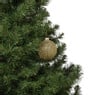 Kerstbal strepen en stippen - groen
