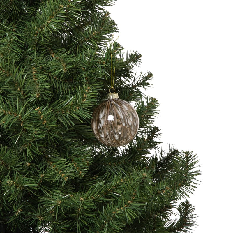 Kerstbal bleeding - beige