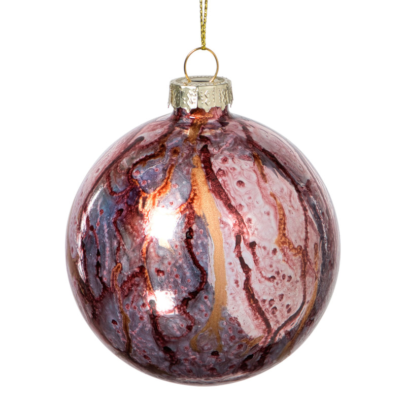 Kerstbal bleeding - paars