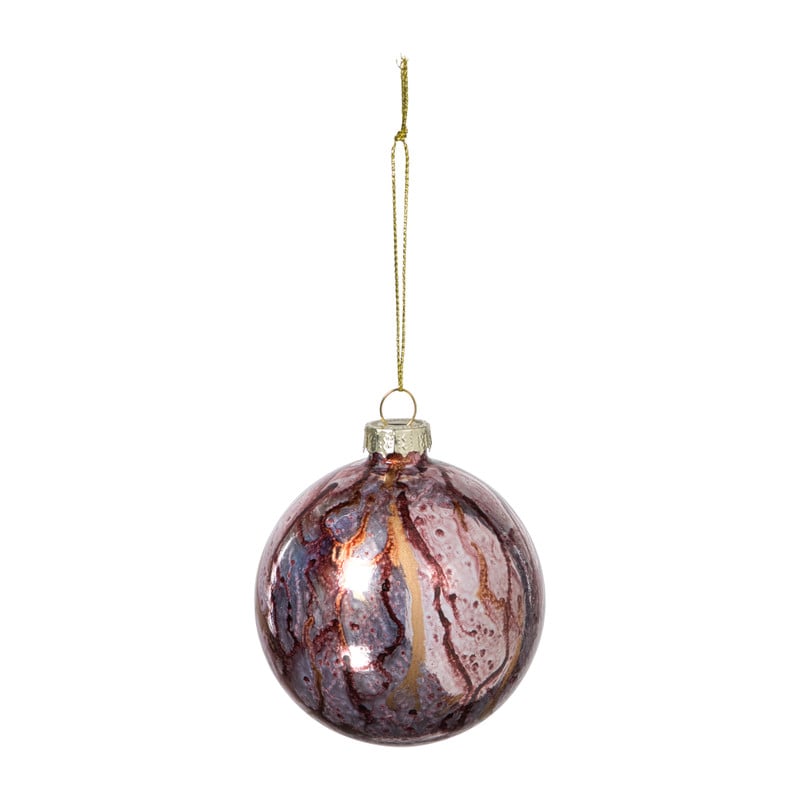 Kerstbal bleeding - paars