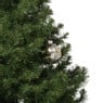 Kersthanger diamant - zwart/goudkleurig - ø8 cm