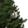 Kerstbal relief - champagnekleurig