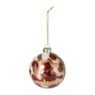 Kerstbal glossy - bordeauxrood