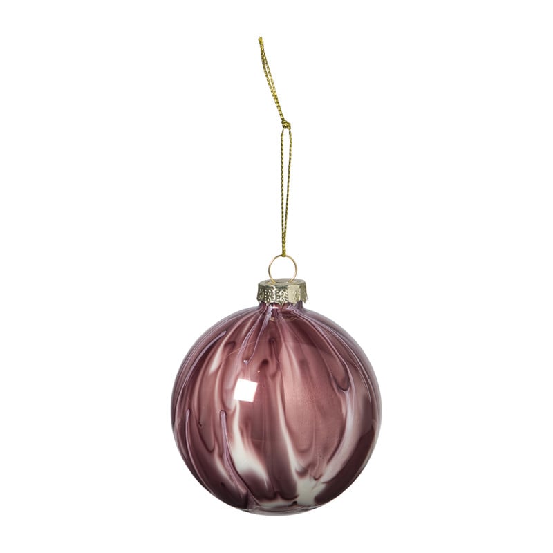 Kerstbal glossy - paars