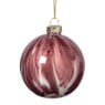 Kerstbal glossy - paars