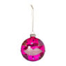 Kerstbal lippen - roze/rood