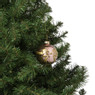 Kerstbal met strik - roze