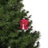 Kersthanger strik - paars - 8.5x8x3 cm