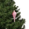 Kersthanger druppel - roze - ø6x15 cm