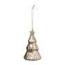Kersthanger kerstboom - goudkleurig - ø7x12 cm
