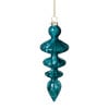 Kersthanger glas pegel - groen - ø5.5x15 cm