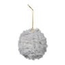 Kerstbal fluffy - grijs
