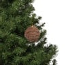Kerstbal fluffy - bruin
