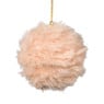 Kerstbal fluffy - beige