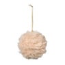 Kerstbal fluffy - beige