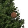 Kerstbal stof - bruin