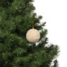 Kerstbal stof - beige