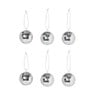 Discobal zilverkleurig - set van 6 - ø4 cm