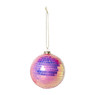 Kerstbal discobal - roze